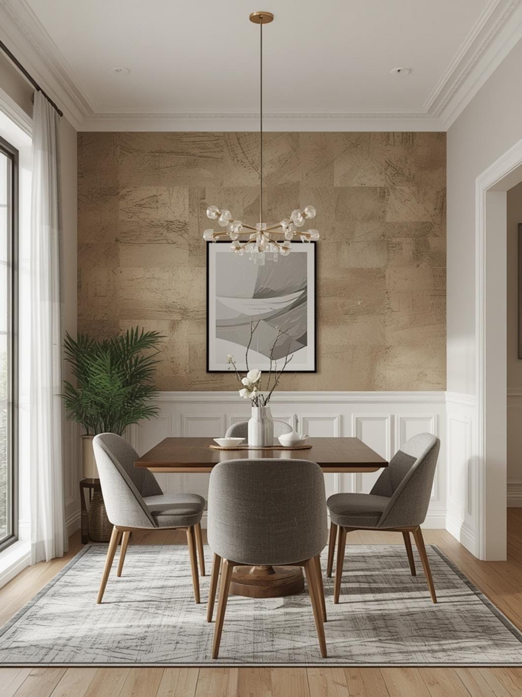 small dining room accent wall ideas final look