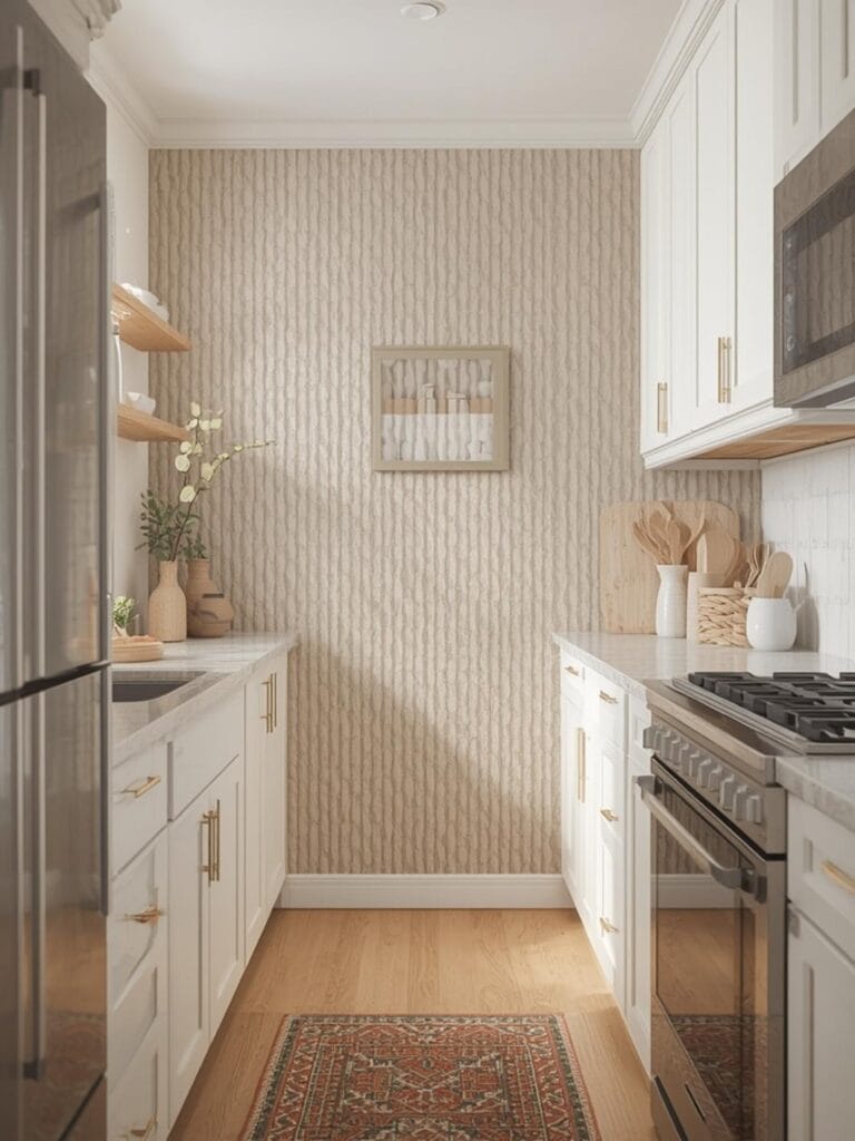 small kitchen accent wall ideas final look