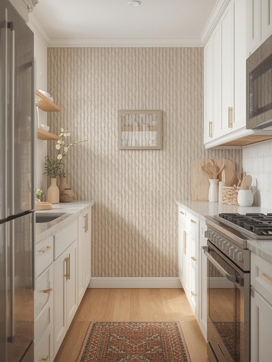 small kitchen accent wall ideas final look