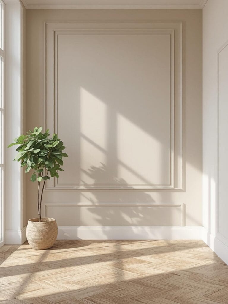 square accent wall ideas final look