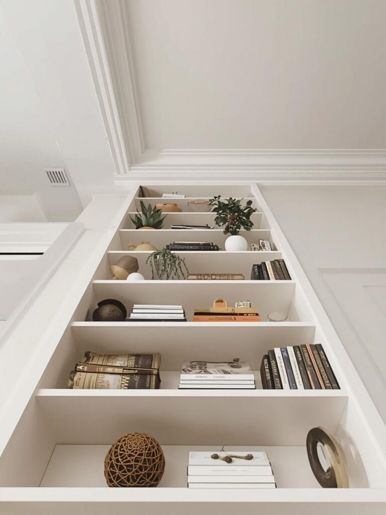 top of bookshelf decorating ideas final look