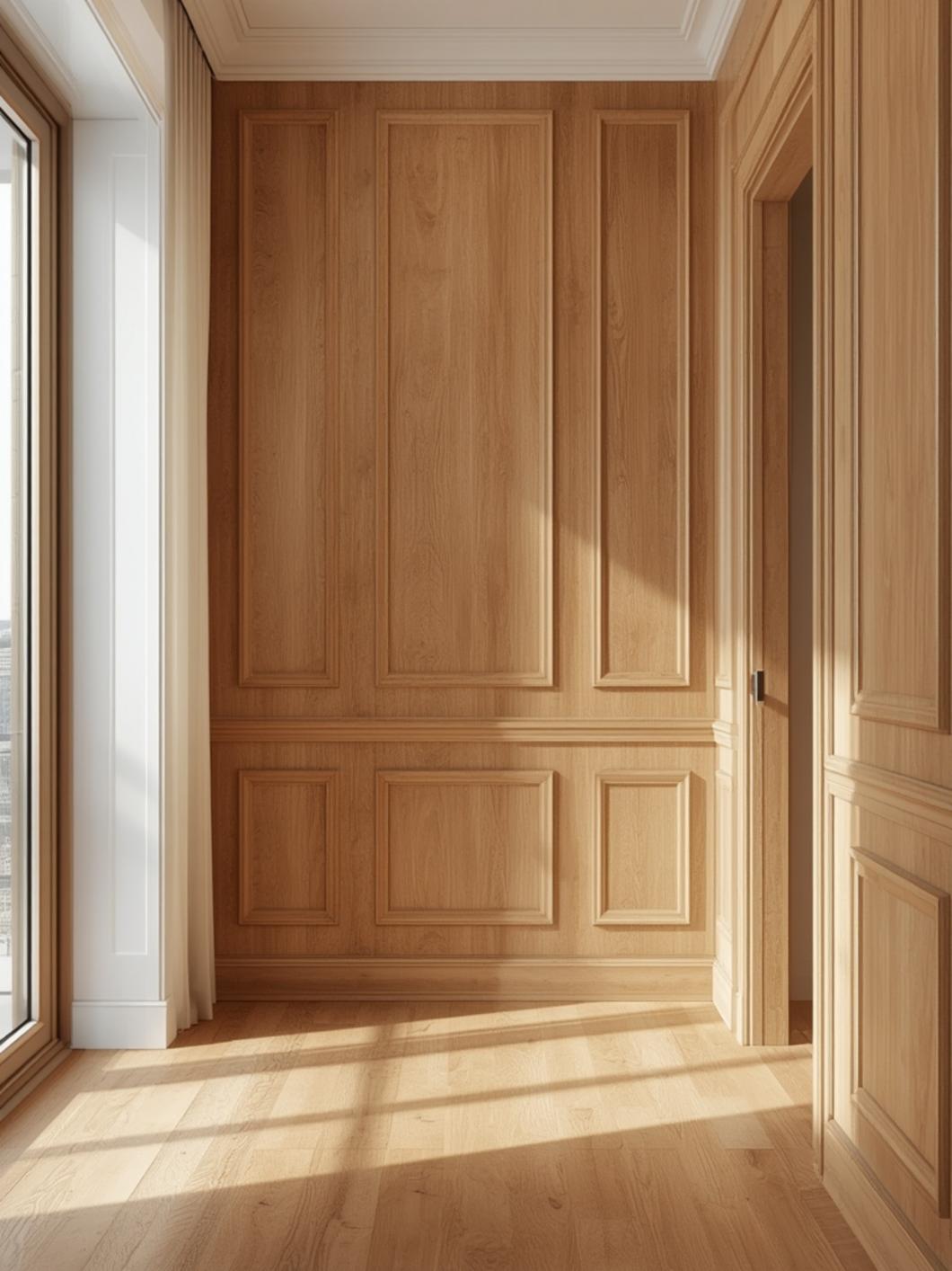 wood paneling accent wall ideas final look