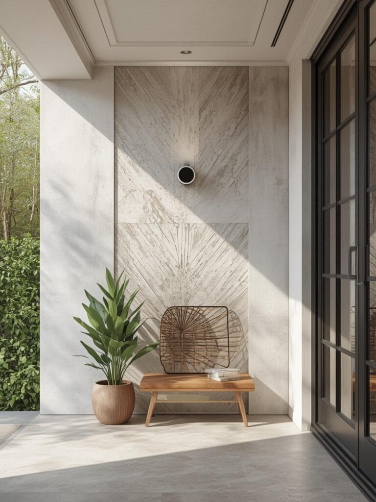 exterior accent wall ideas final look