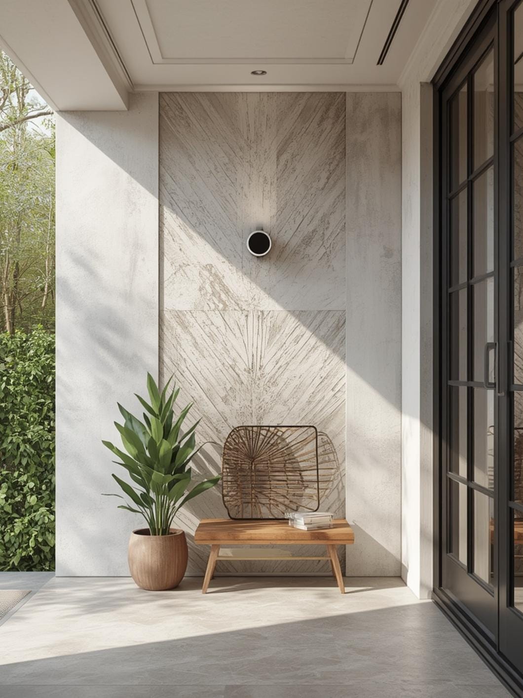 exterior accent wall ideas final look