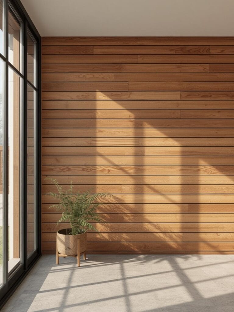 exterior wood accent wall ideas final look