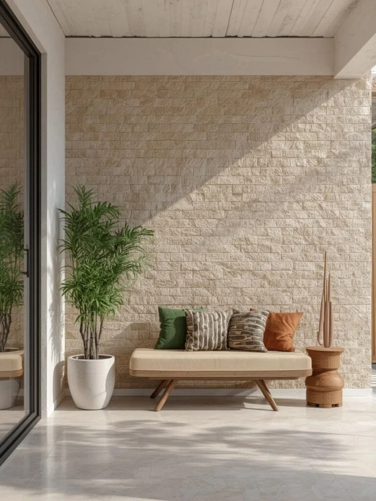 outdoor accent wall ideas final look