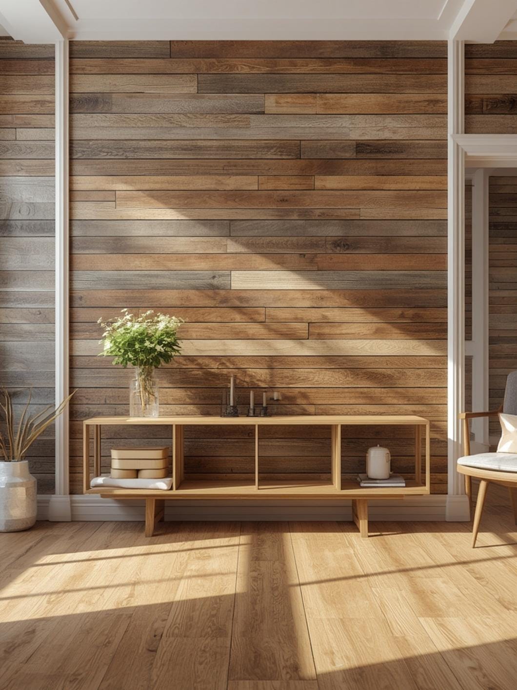 rustic accent wall ideas final look